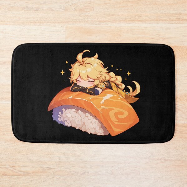 Item preview, Aether Traveler Genshin Impact Chibi Sushi Kawaii Anime Boy Dreamy designed and sold by CarlosBender.
