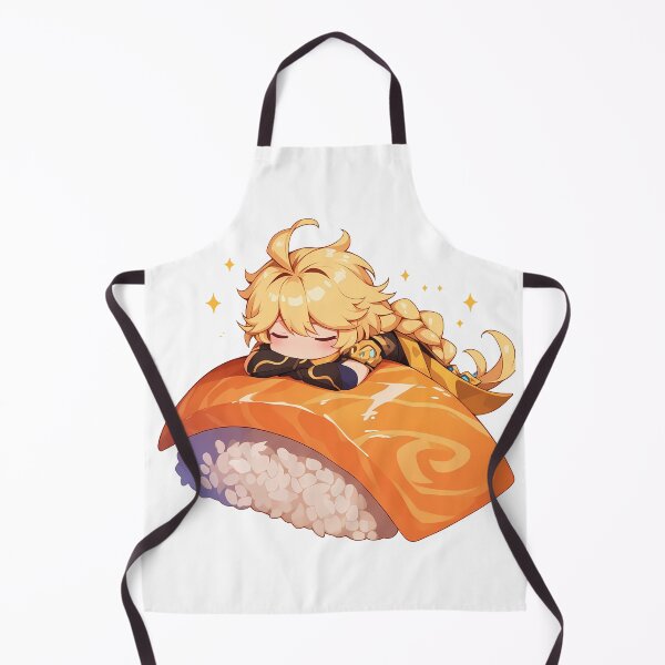 Item preview, Aether Traveler Genshin Impact Chibi Sushi Kawaii Anime Boy Dreamy designed and sold by CarlosBender.