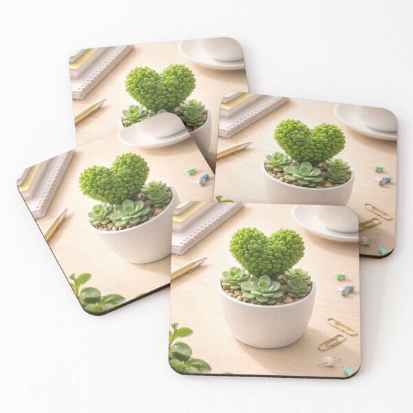 Item preview, Succulent Love Heart – Cute Plant Valentine designed and sold by PunchDrop.