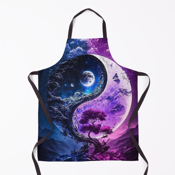 Item preview, Cosmic Yin Yang – Moon and Universe Balance designed and sold by AmetistLight.
