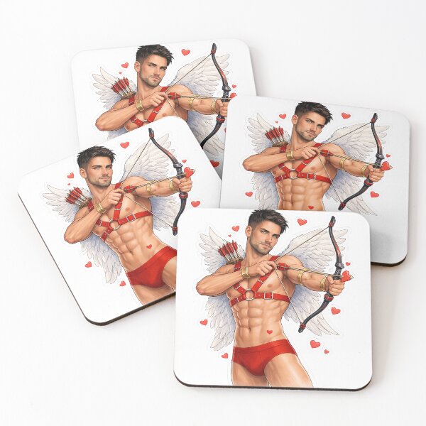 Item preview, Sexy Cupid Archer Gay Valentine Sticker designed and sold by MPForet.