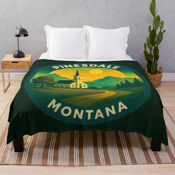Item preview, Pinesdale Montana USA Vintage Travel  designed and sold by Thistle-TShop.