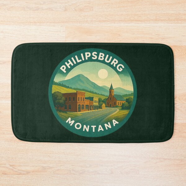 Item preview, Philipsburg Montana USA Vintage Travel  designed and sold by Thistle-TShop.