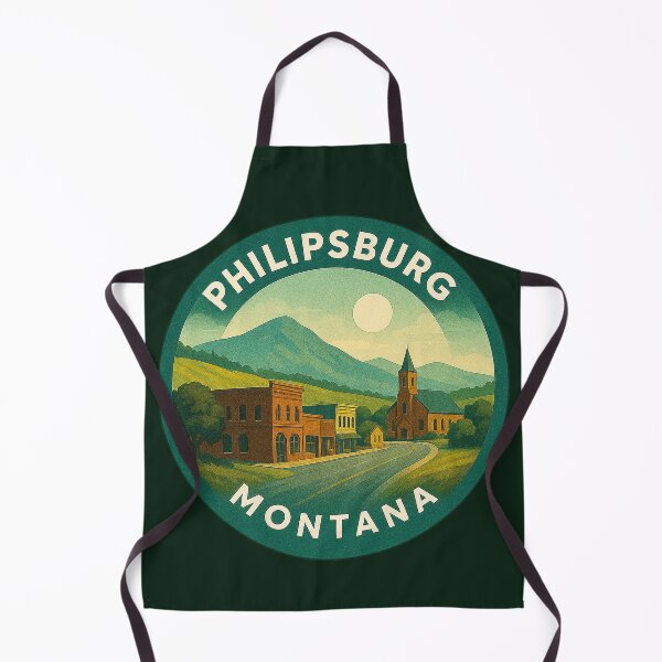 Item preview, Philipsburg Montana USA Vintage Travel designed and sold by Thistle-TShop.