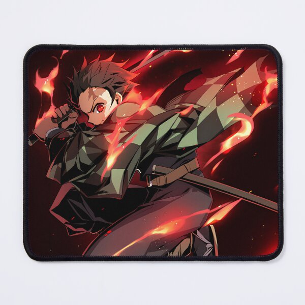 Item preview, Demon Slayer Fire Breathing Anime Art designed and sold by PosterFuel.
