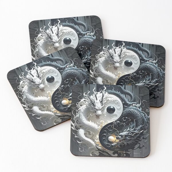 Item preview, Yin Yang Dragons – White and Black Energy designed and sold by AmetistLight.