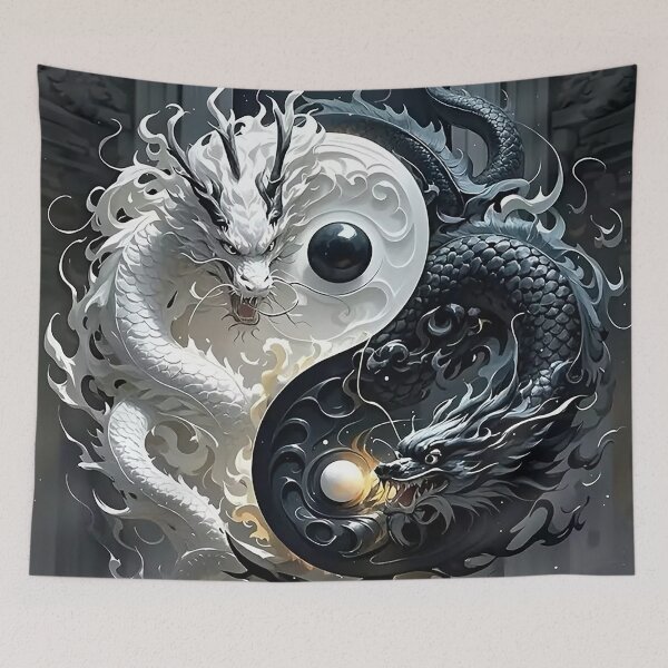 Item preview, Yin Yang Dragons – White and Black Energy designed and sold by AmetistLight.