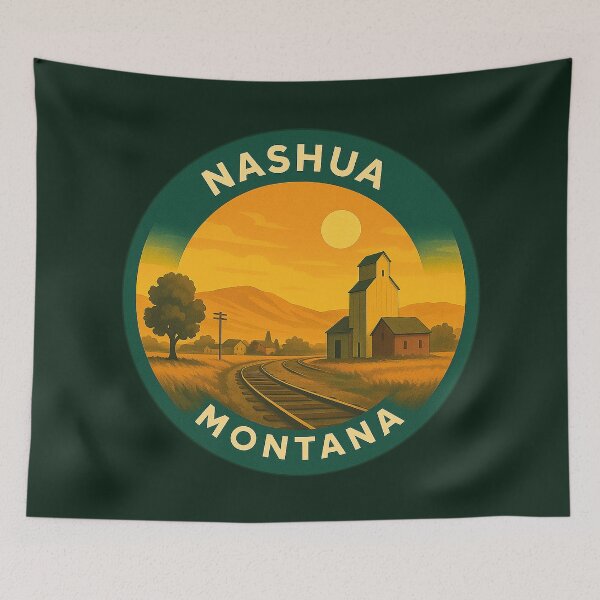 Item preview, Nashua Montana USA Vintage Travel  designed and sold by Thistle-TShop.