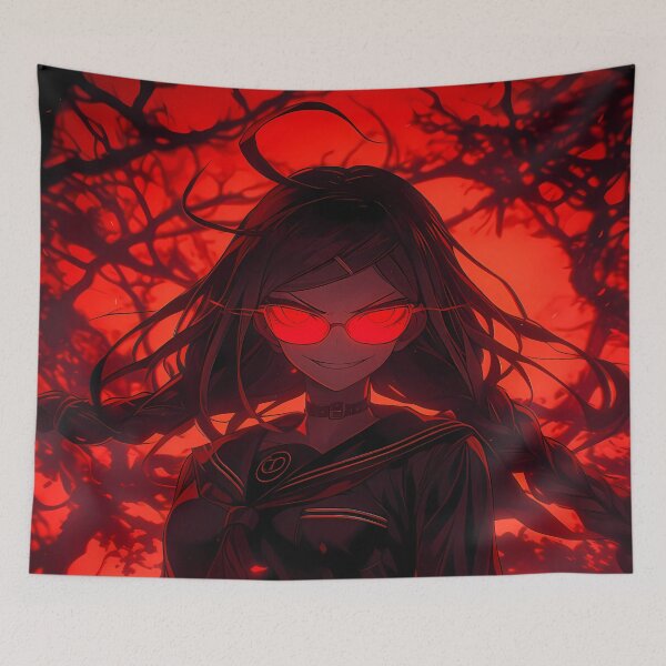 Item preview, Toko Fukawa Danganronpa Eerie Anime Girl Waifu Shadow Aura Under Crimson Forest Sky designed and sold by CarlosBender.