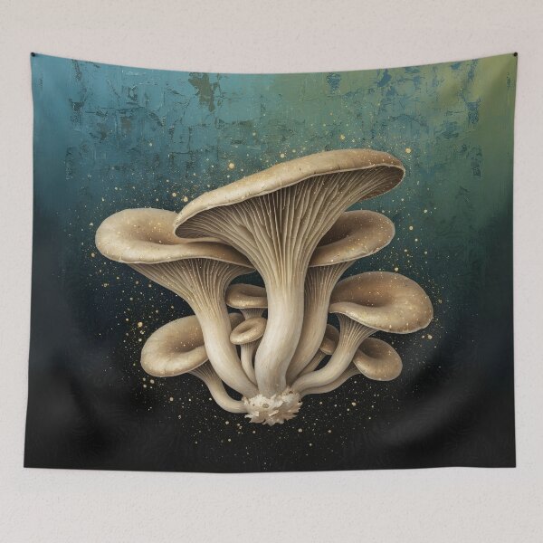 Item preview, Oyster Fungus - Vintage Botanical Art designed and sold by AlruniaAhnArt meets BrainChaosPrints.