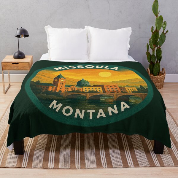 Item preview, Missoula Montana USA Vintage Travel  designed and sold by Thistle-TShop.