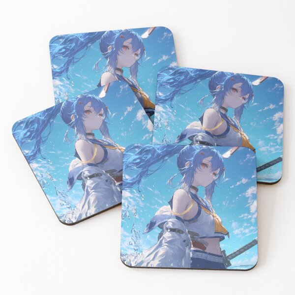 Item preview, Ayanami Azur Lane Anime Girl Waifu Ocean Warrior Blue Sky Dynamic Sea Aesthetic designed and sold by CarlosBender.