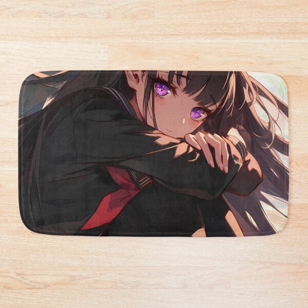 Item preview, Noshiro Azur Lane Anime Girl Waifu Black Uniform Purple Eyes Calm Sky Gentle Aesthetic designed and sold by CarlosBender.