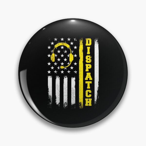 Item preview, Dispatch 911 Thin Gold Line Flag Patriotic  designed and sold by kristanmcsain.