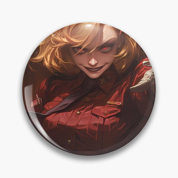 Item preview, Seras Victoria Hellsing Anime Girl Waifu Fiery Dark Battle Energy Scene designed and sold by CarlosBender.