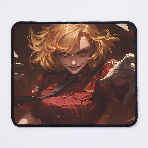Item preview, Seras Victoria Hellsing Anime Girl Waifu Fiery Dark Battle Energy Scene designed and sold by CarlosBender.