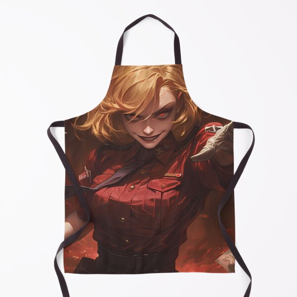 Item preview, Seras Victoria Hellsing Anime Girl Waifu Fiery Dark Battle Energy Scene designed and sold by CarlosBender.