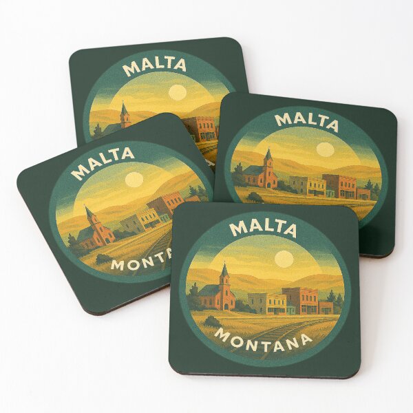 Item preview, Malta Montana USA Vintage Travel  designed and sold by Thistle-TShop.