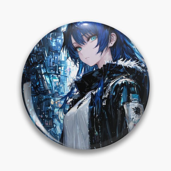 Item preview, Prelude Mostima Arknights Cyberpunk City Angelic Aura Blue Aesthetic designed and sold by CarlosBender.