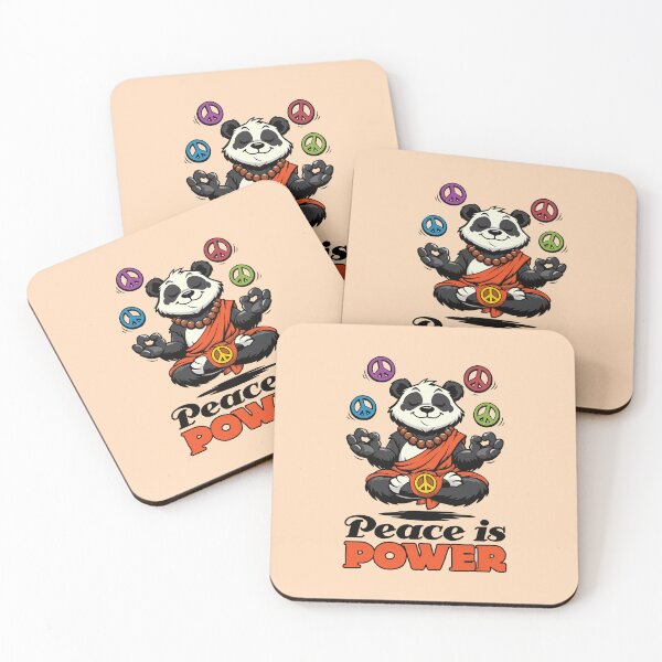 Item preview, Zen Cartoon Panda Peace Meditation designed and sold by TheJollyDoodle.