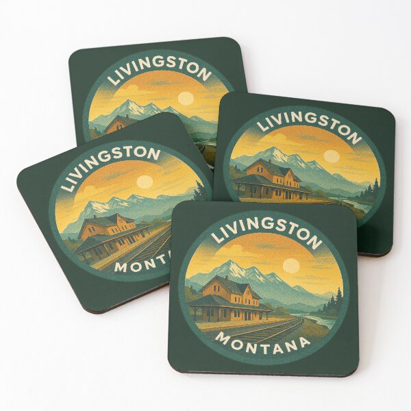 Item preview, Livingston Montana USA Vintage Travel  designed and sold by Thistle-TShop.