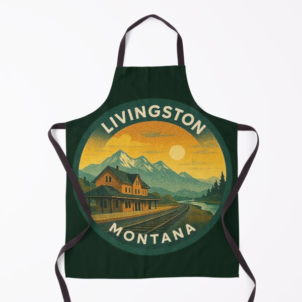 Item preview, Livingston Montana USA Vintage Travel designed and sold by Thistle-TShop.