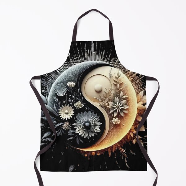 Item preview, Floral Yin Yang – Elegant Balance of Nature designed and sold by AmetistLight.