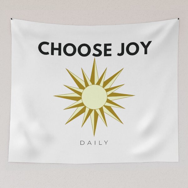 Item preview, Choose Joy Daily – Minimal Sun Positivity Design designed and sold by Hayir Design.