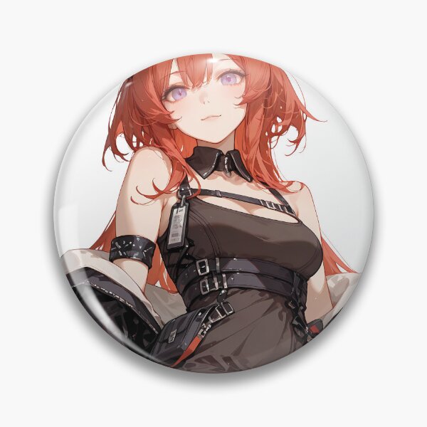 Item preview, Prelude Surtr Arknights Black Dress Sitting Pose Anime Girl designed and sold by CarlosBender.