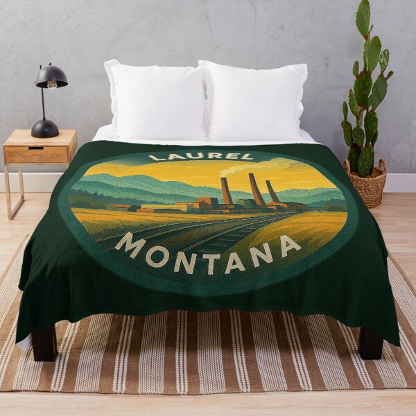 Item preview, Laurel Montana USA Vintage Travel designed and sold by Thistle-TShop.