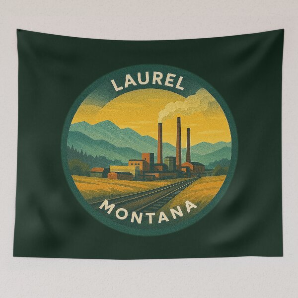 Item preview,  Laurel Montana USA Vintage Travel  designed and sold by Thistle-TShop.