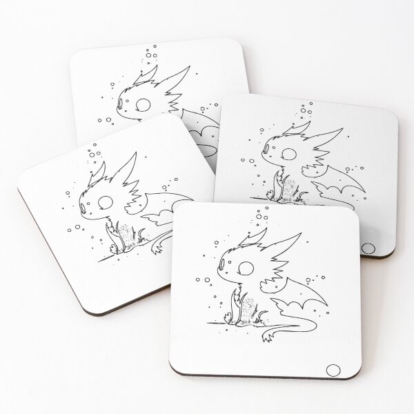 Item preview, Baby dragon line art designed and sold by Starphil.