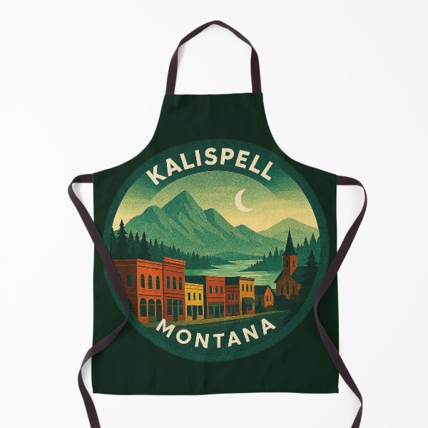 Item preview, Kalispell Montana USA Vintage Travel  designed and sold by Thistle-TShop.