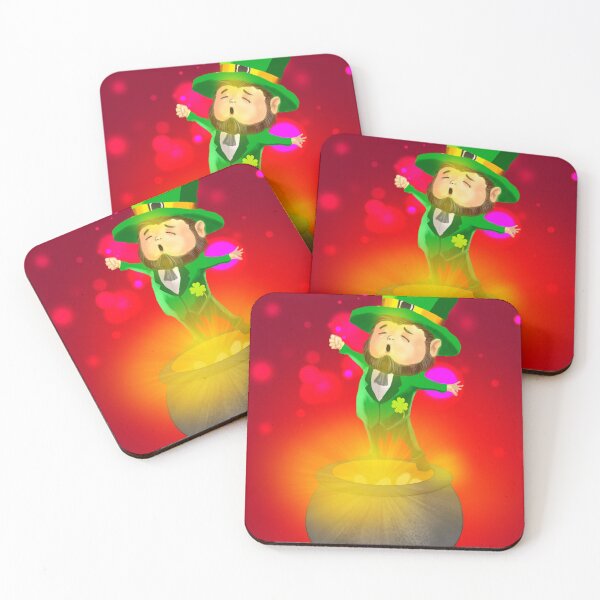 Item preview, Leprechaun on Red  designed and sold by Digital Attic 95.