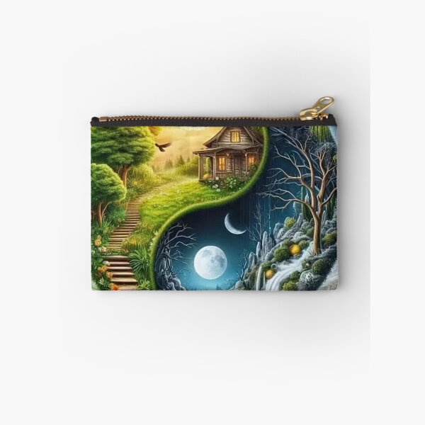 Item preview, Yin Yang Landscape – Day and Night Harmony designed and sold by AmetistLight.