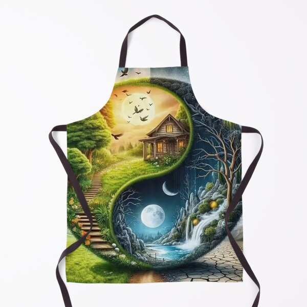 Item preview, Yin Yang Landscape – Day and Night Harmony designed and sold by AmetistLight.