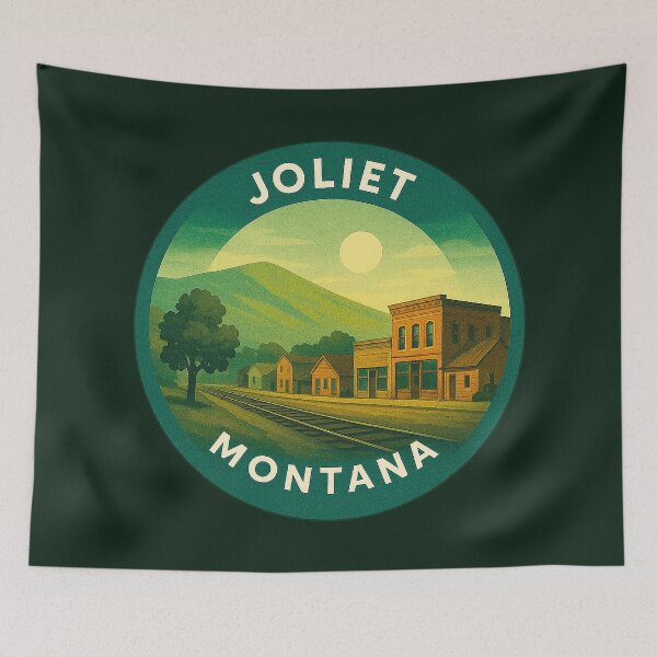 Item preview, Joliet Montana USA Vintage Travel  designed and sold by Thistle-TShop.
