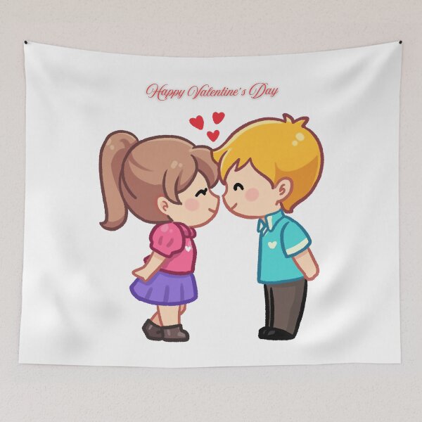 Item preview, Happy Valentine’s Day And Kids.  designed and sold by Dinasshop.