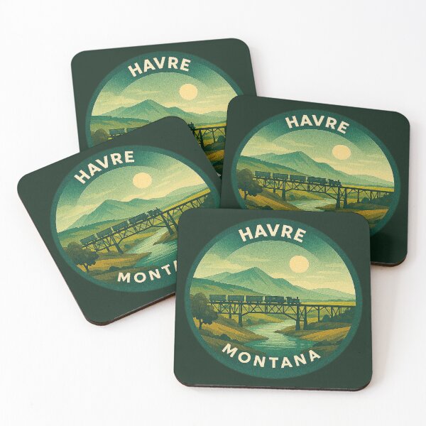 Item preview, Havre Montana USA Vintage Travel  designed and sold by Thistle-TShop.