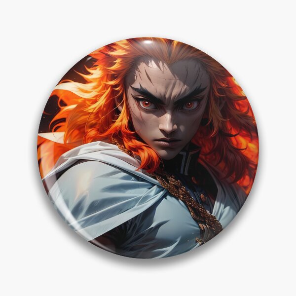 Item preview, Kyojuro Rengoku Flame Hashira Demon Slayer Anime Firestorm Strength designed and sold by CarlosBender.