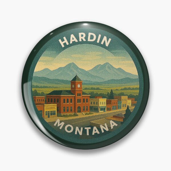Item preview, Hardin Montana USA Vintage Travel  designed and sold by Thistle-TShop.
