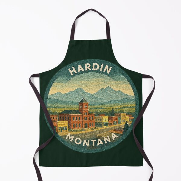 Item preview, Hardin Montana USA Vintage Travel designed and sold by Thistle-TShop.