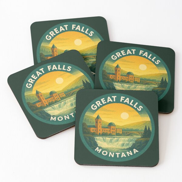 Item preview, Great Falls Montana USA Vintage Travel  designed and sold by Thistle-TShop.