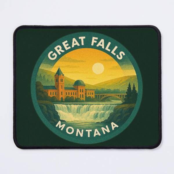 Item preview, Great Falls Montana USA Vintage Travel designed and sold by Thistle-TShop.
