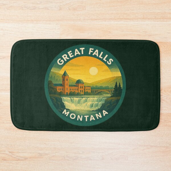 Item preview, Great Falls Montana USA Vintage Travel  designed and sold by Thistle-TShop.