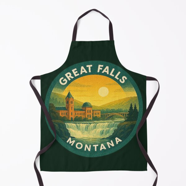 Item preview, Great Falls Montana USA Vintage Travel designed and sold by Thistle-TShop.