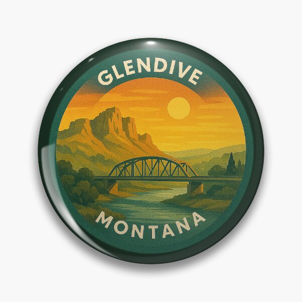 Item preview, Glendive Montana USA Vintage Travel  designed and sold by Thistle-TShop.