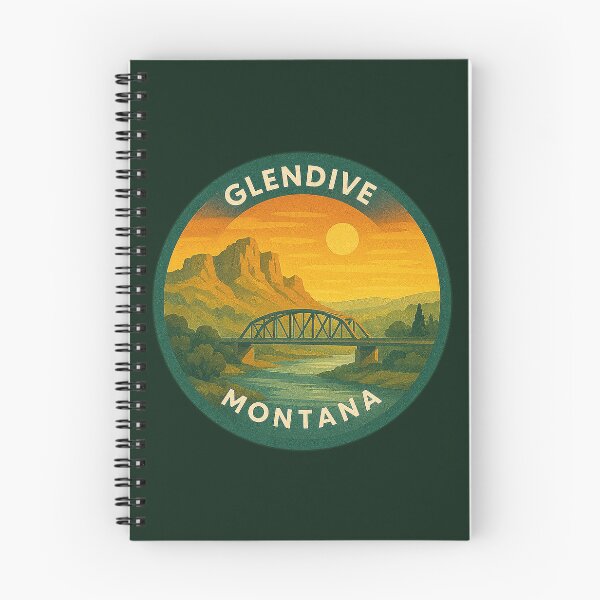 Item preview, Glendive Montana USA Vintage Travel designed and sold by Thistle-TShop.
