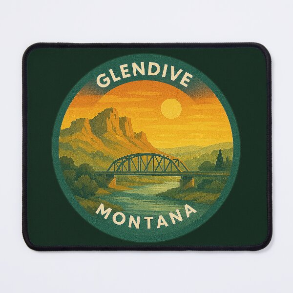 Item preview, Glendive Montana USA Vintage Travel designed and sold by Thistle-TShop.