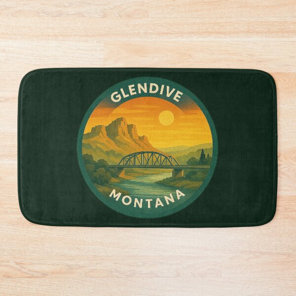 Item preview, Glendive Montana USA Vintage Travel designed and sold by Thistle-TShop.